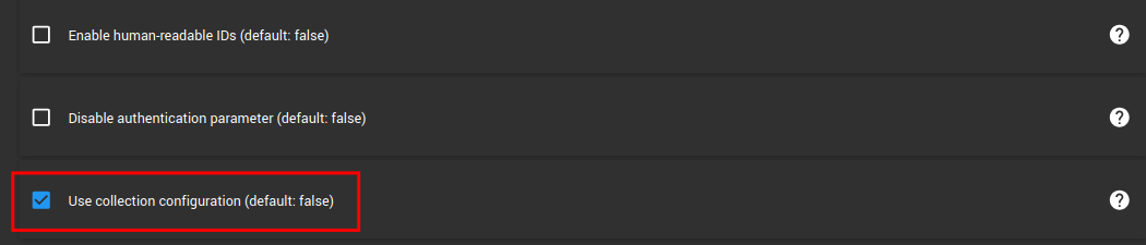 enable 
collections